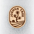 Joshua Tree Oval Wood Magnet