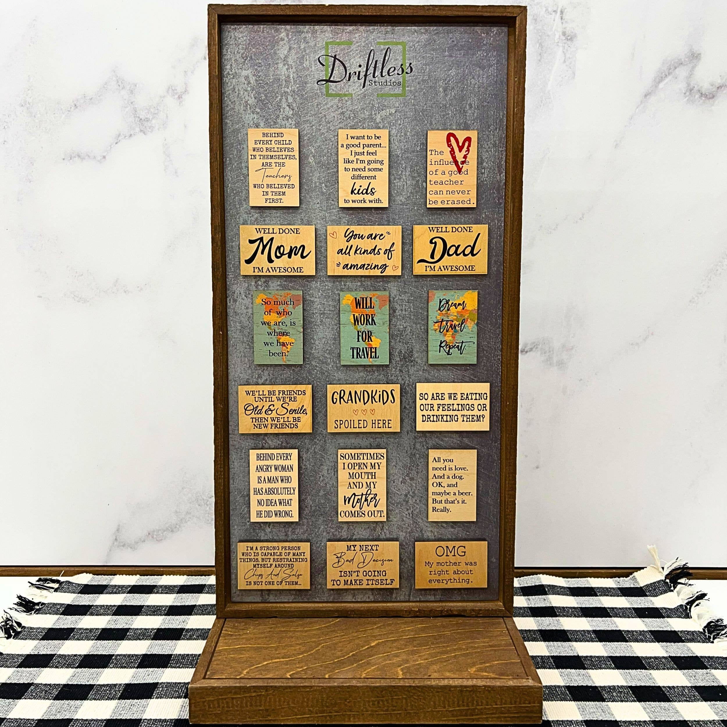 So Are We Eating Our Feelings Or Drinking Them Wood Magnets