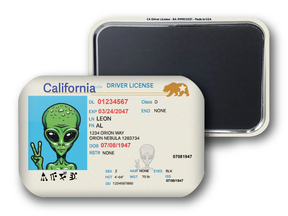 California Alien Driver License